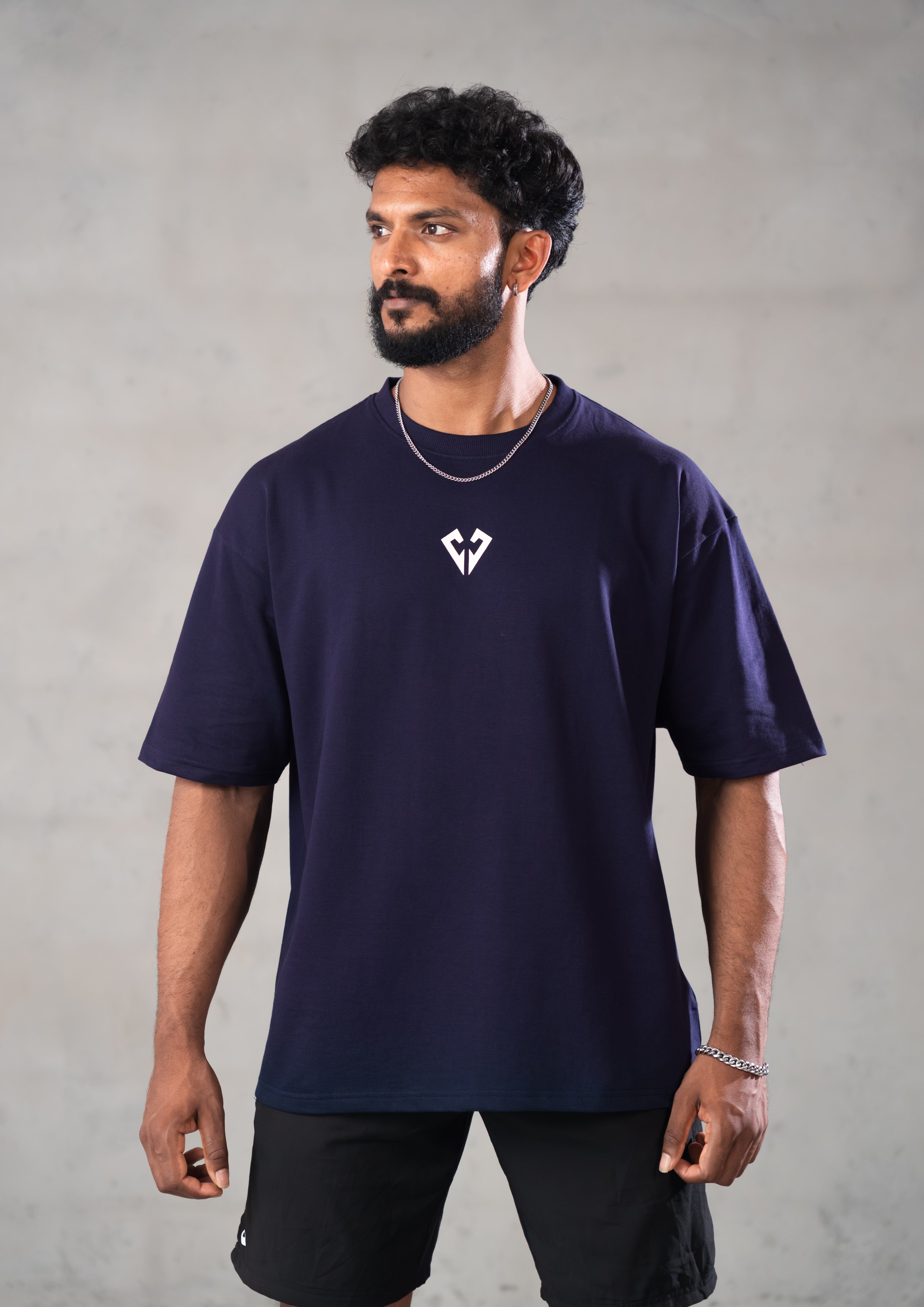 001 - OVERSIZED TEE - DEEP NAVY