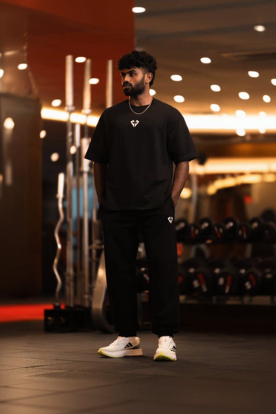 001 - PUMP COVER JOGGERS - BLACK